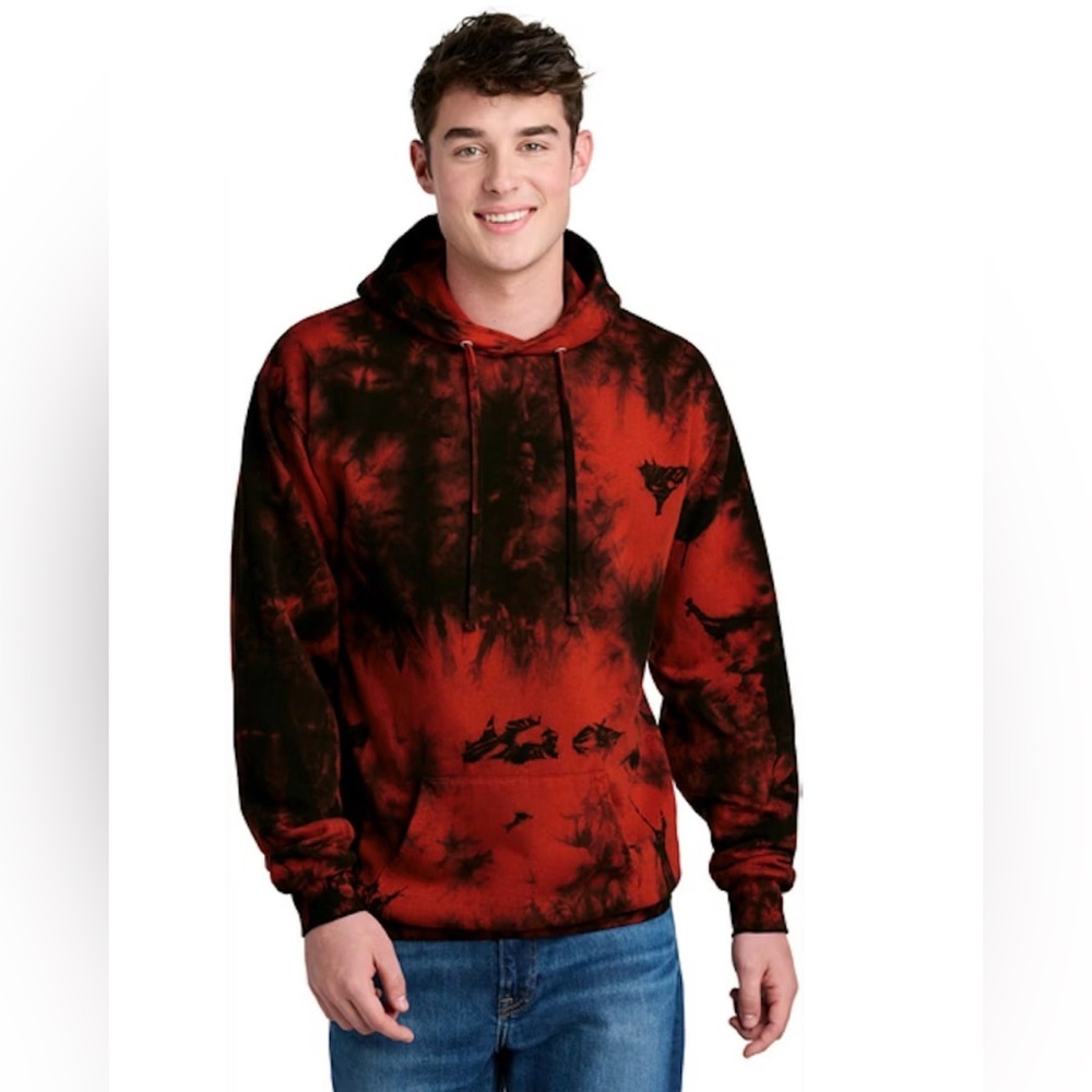 Artist Union Clothing Co. Red and Black Hoodie